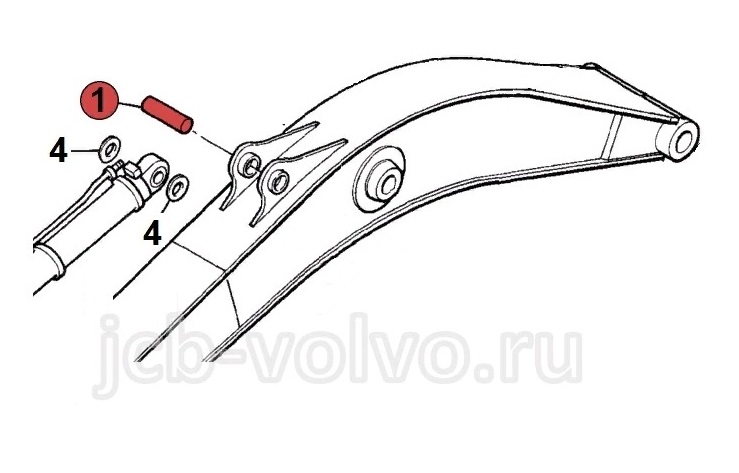 Палец 120501-01062 DOOSAN SOLAR 210W-V2